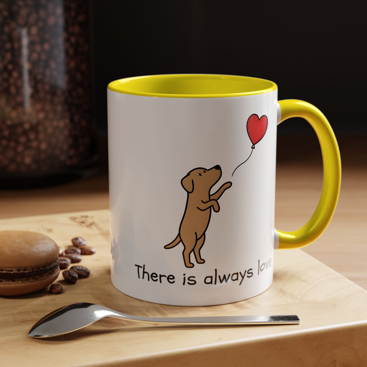 There Is Always Love | Dog Heart Balloon Ceramic Mug 11oz