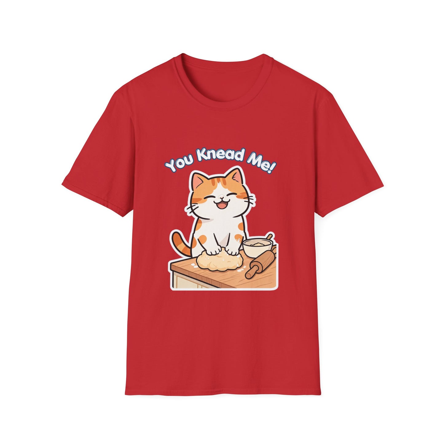 You Knead Me funny cat baking shirt with orange cat kneading dough
Cute baker cat t-shirt for cat lovers and bread lovers
Funny cat pun shirt with kitty kneading biscuits design
Unisex cat graphic tee gift for cat moms and bakers
Kawaii cat baking shirt with dough bowl and rolling pin