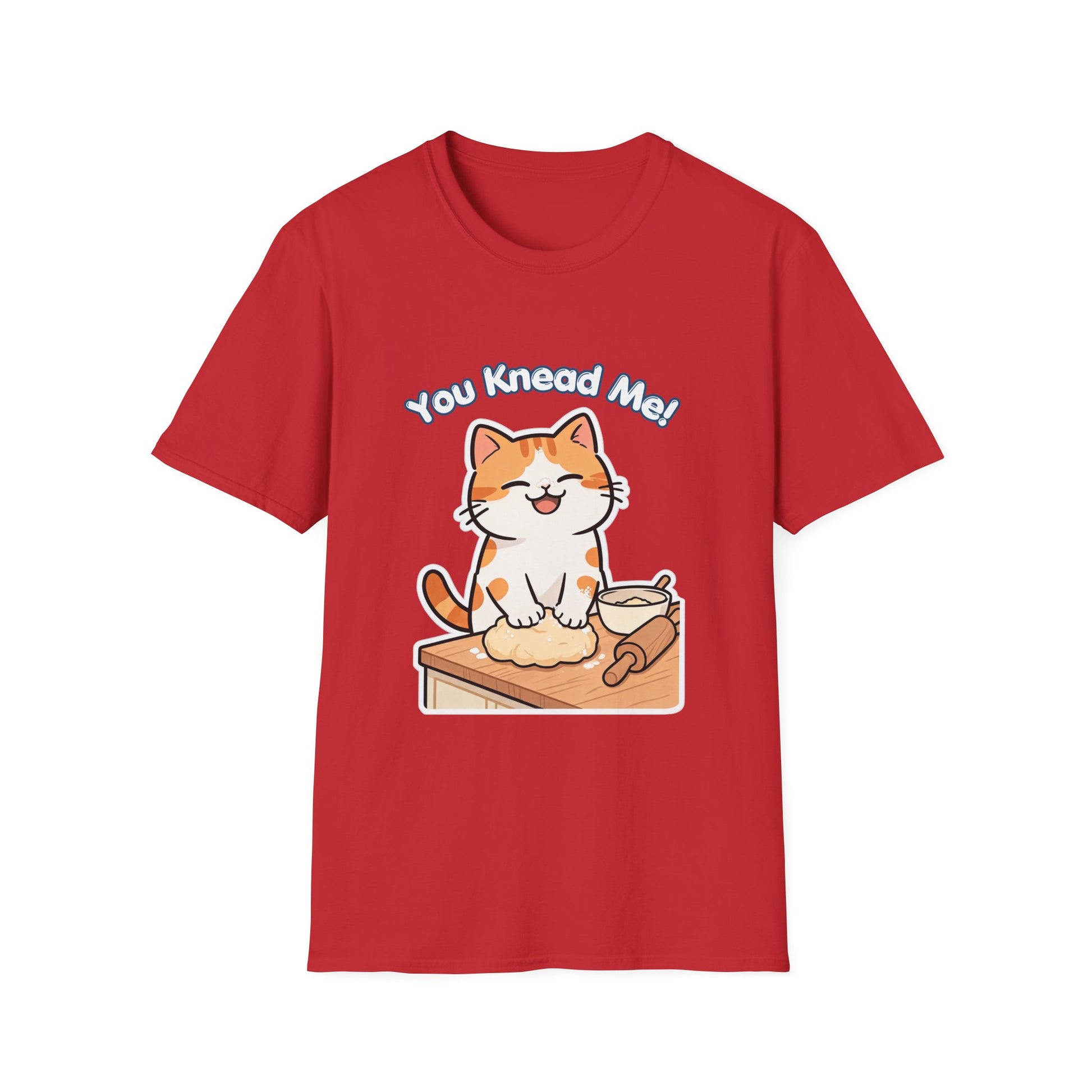 You Knead Me funny cat baking shirt with orange cat kneading dough
Cute baker cat t-shirt for cat lovers and bread lovers
Funny cat pun shirt with kitty kneading biscuits design
Unisex cat graphic tee gift for cat moms and bakers
Kawaii cat baking shirt with dough bowl and rolling pin