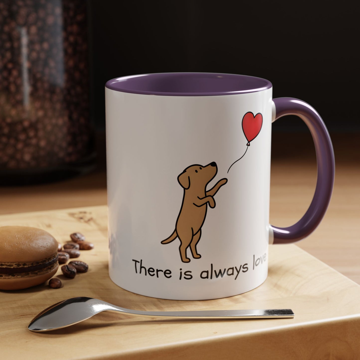 There Is Always Love | Dog Heart Balloon Ceramic Mug 11oz