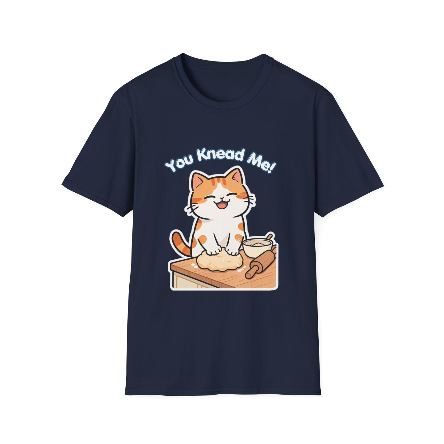 You Knead Me funny cat baking shirt with orange cat kneading dough
Cute baker cat t-shirt for cat lovers and bread lovers
Funny cat pun shirt with kitty kneading biscuits design
Unisex cat graphic tee gift for cat moms and bakers
Kawaii cat baking shirt with dough bowl and rolling pin