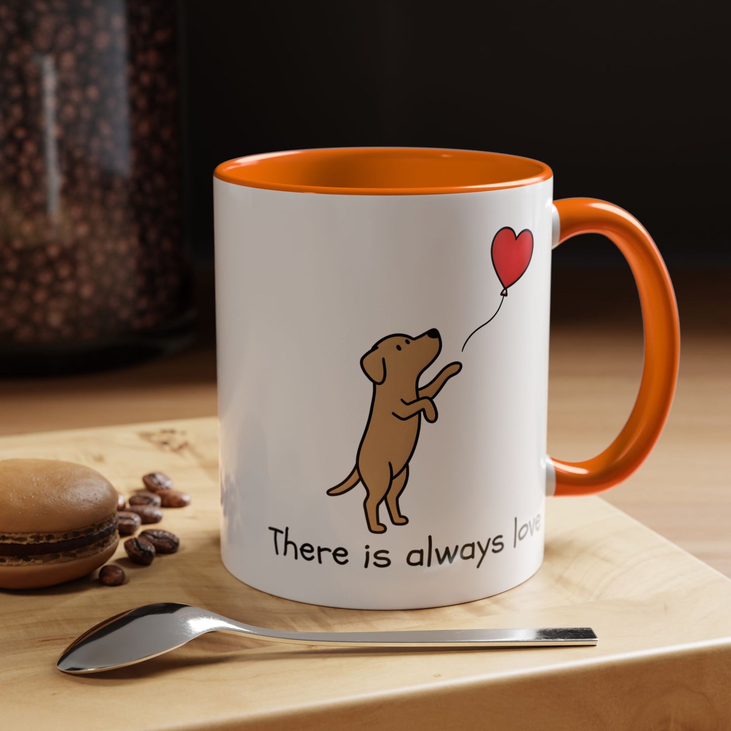 There Is Always Love | Dog Heart Balloon Ceramic Mug 11oz