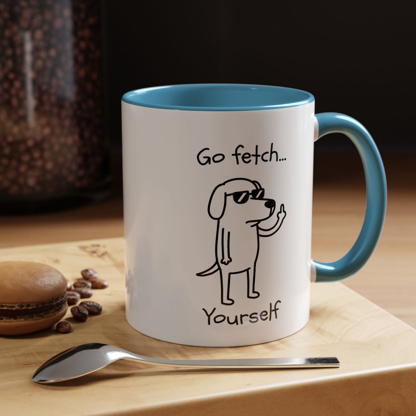 Go Fetch Yourself Mug | Sarcastic Dog Lover Gift, Dog Mom Mug, Dog Dad Coffee Cup, Pet Parent Gift