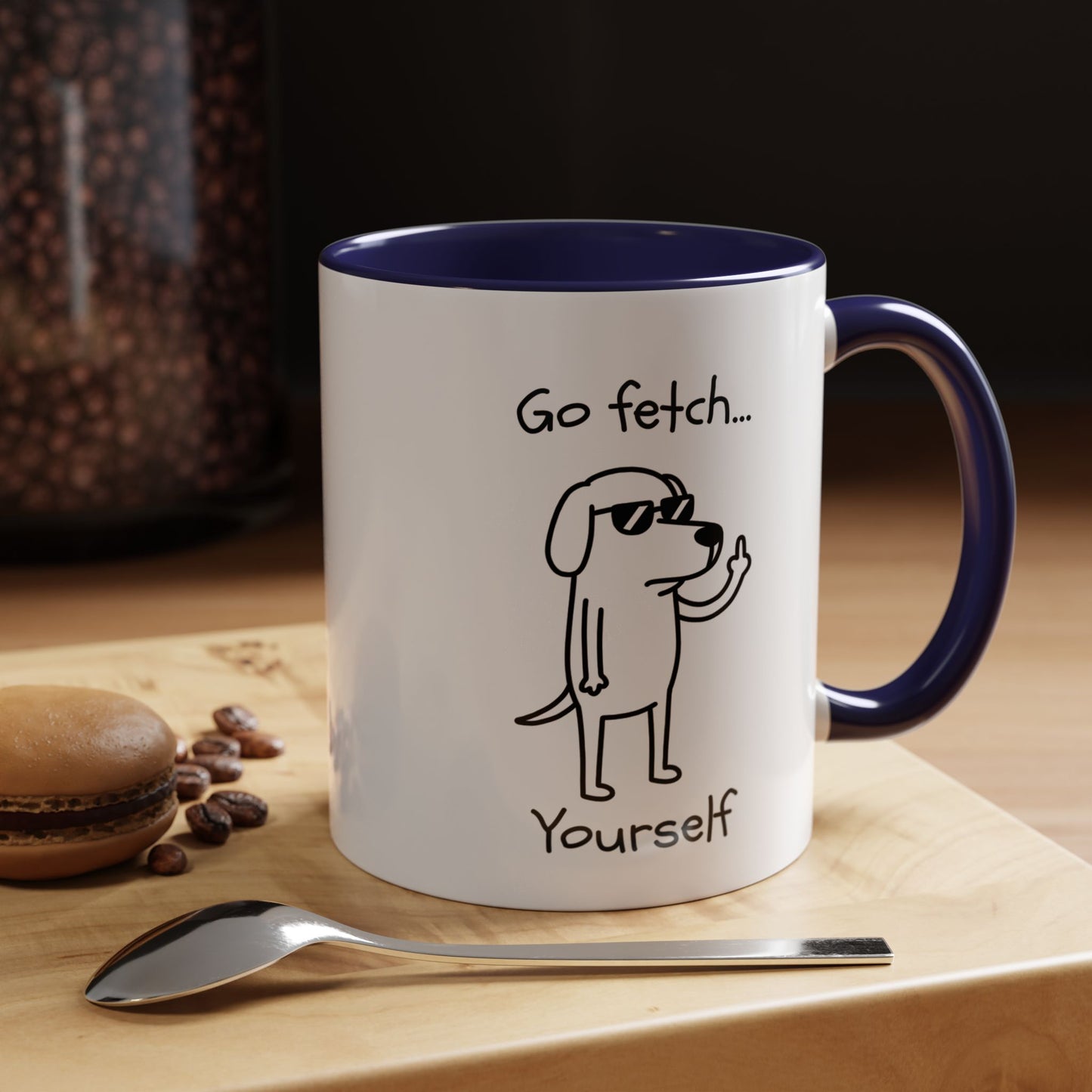 Go Fetch Yourself Mug | Sarcastic Dog Lover Gift, Dog Mom Mug, Dog Dad Coffee Cup, Pet Parent Gift