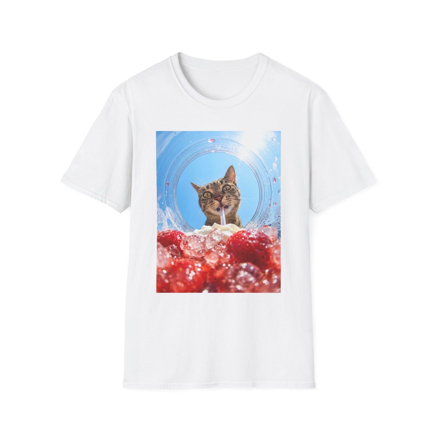Berry Purrsty funny cat drinking shirt with strawberry drink graphic
Funny cat drinking t-shirt for cat lovers and boba fans
Cute cat graphic tee with wide-eyed cat sipping a drink
Kawaii cat lover shirt with strawberry drink design
Unisex cat t-shirt gift for cat moms and cat dads