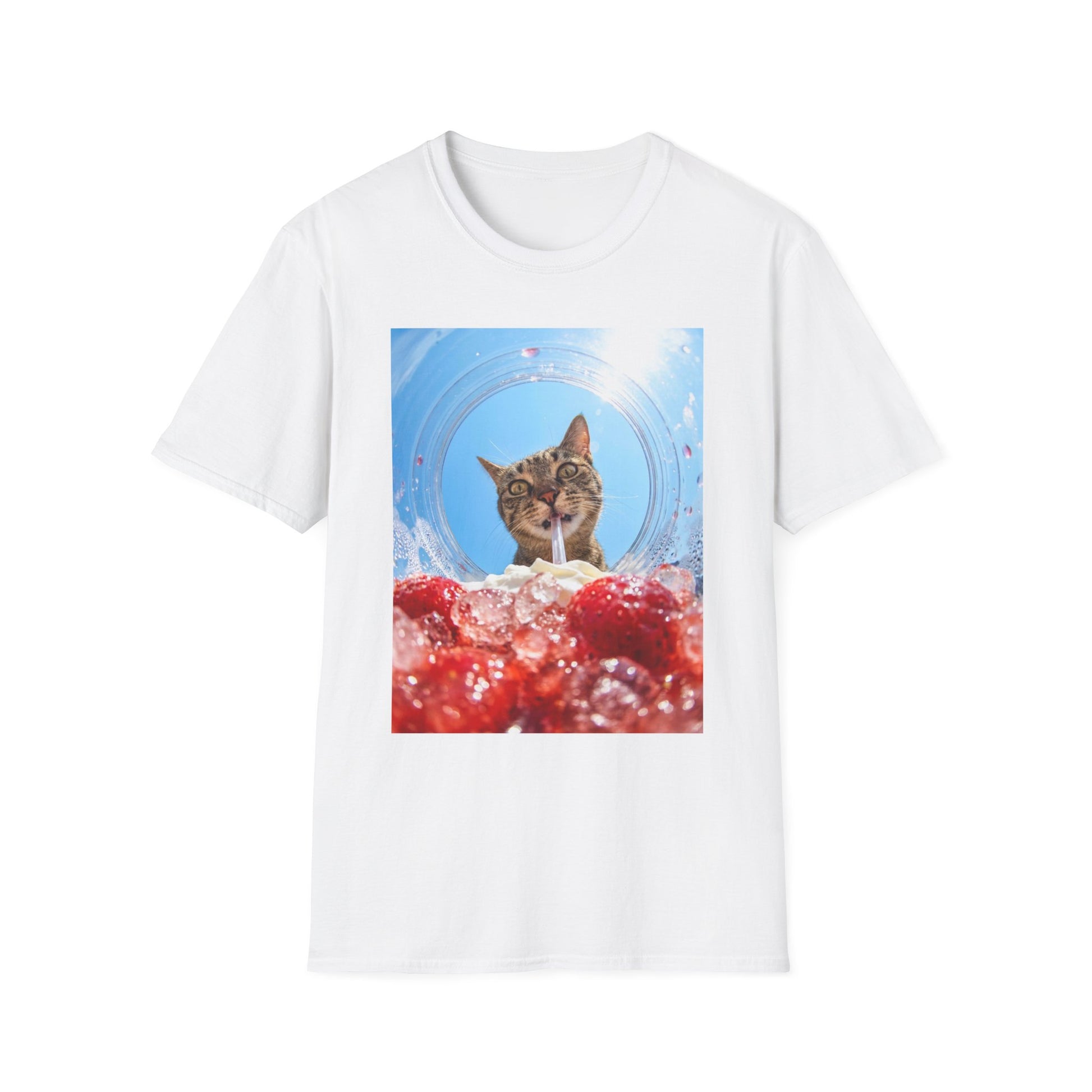 Berry Purrsty funny cat drinking shirt with strawberry drink graphic
Funny cat drinking t-shirt for cat lovers and boba fans
Cute cat graphic tee with wide-eyed cat sipping a drink
Kawaii cat lover shirt with strawberry drink design
Unisex cat t-shirt gift for cat moms and cat dads