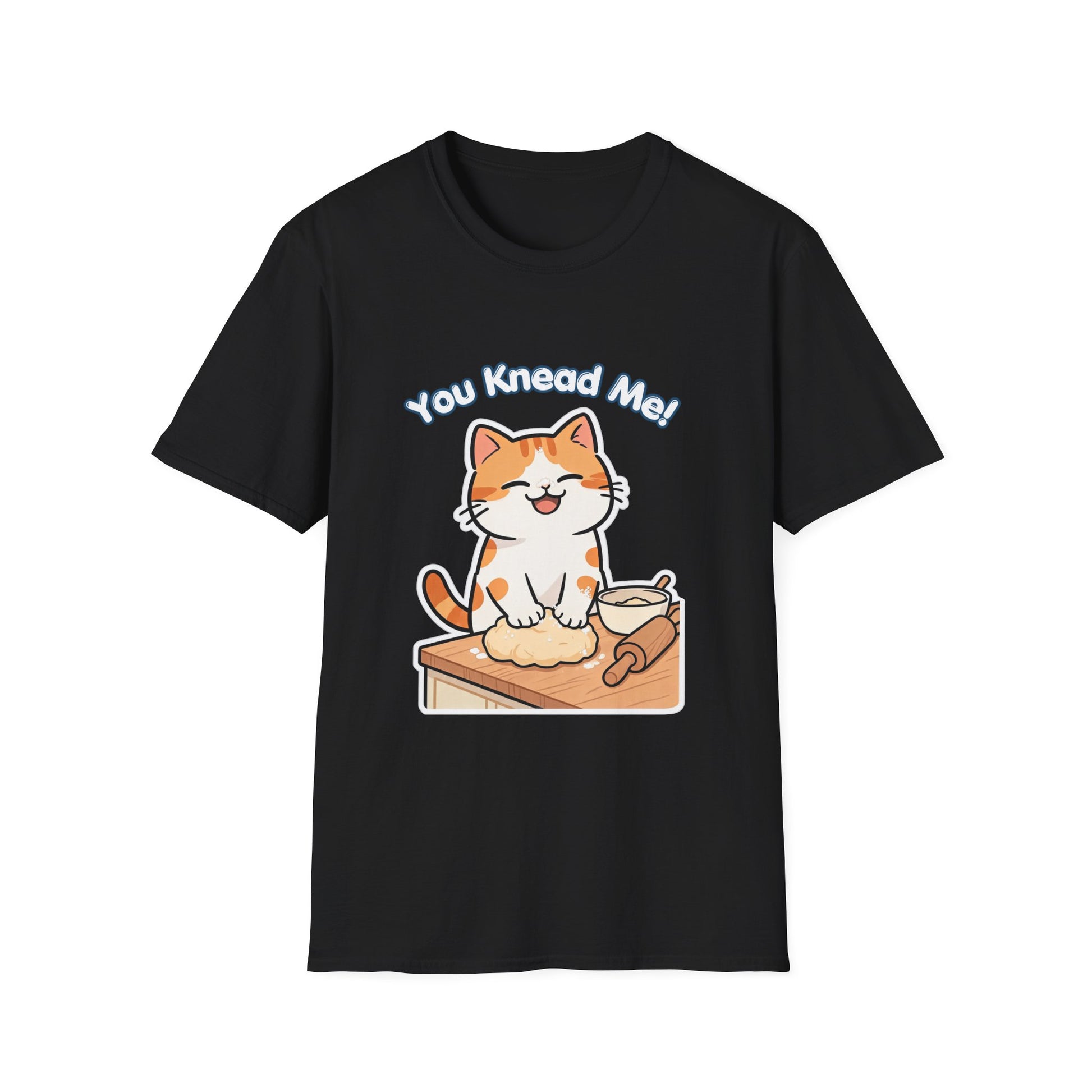 You Knead Me funny cat baking shirt with orange cat kneading dough
Cute baker cat t-shirt for cat lovers and bread lovers
Funny cat pun shirt with kitty kneading biscuits design
Unisex cat graphic tee gift for cat moms and bakers
Kawaii cat baking shirt with dough bowl and rolling pin