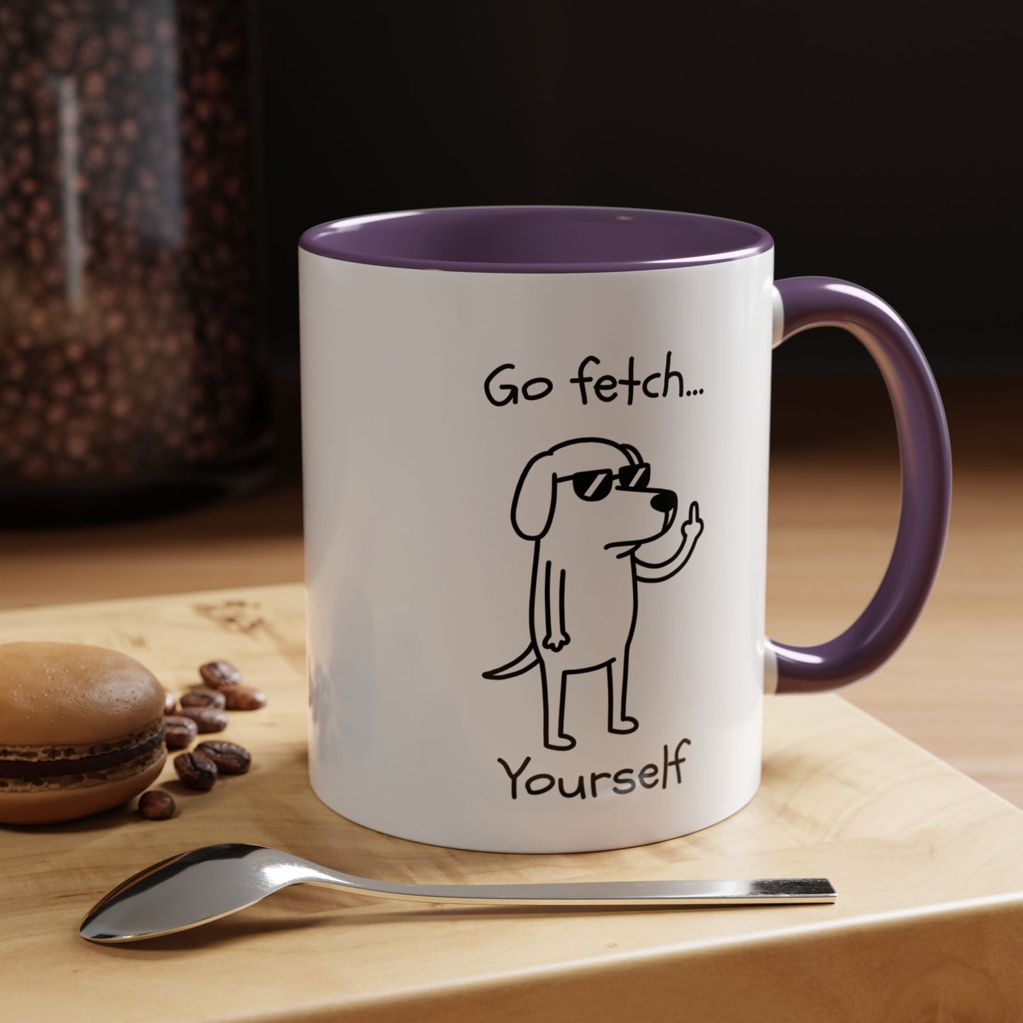 Go Fetch Yourself Mug | Sarcastic Dog Lover Gift, Dog Mom Mug, Dog Dad Coffee Cup, Pet Parent Gift