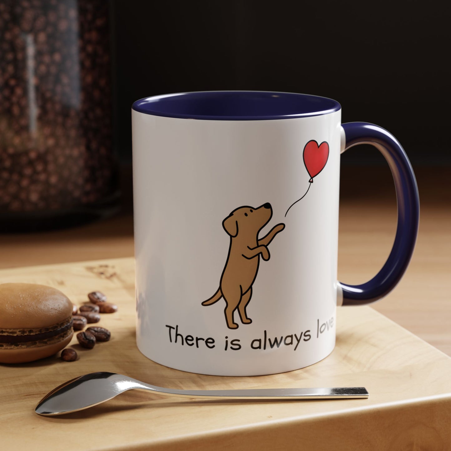 There Is Always Love | Dog Heart Balloon Ceramic Mug 11oz