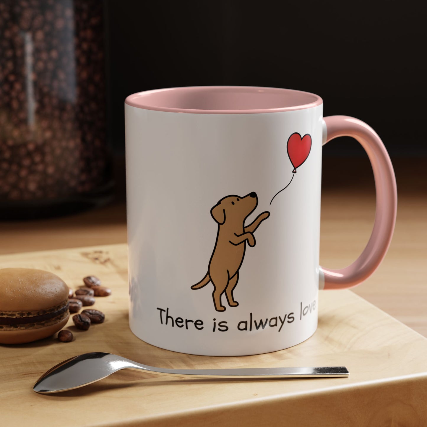 There Is Always Love | Dog Heart Balloon Ceramic Mug 11oz