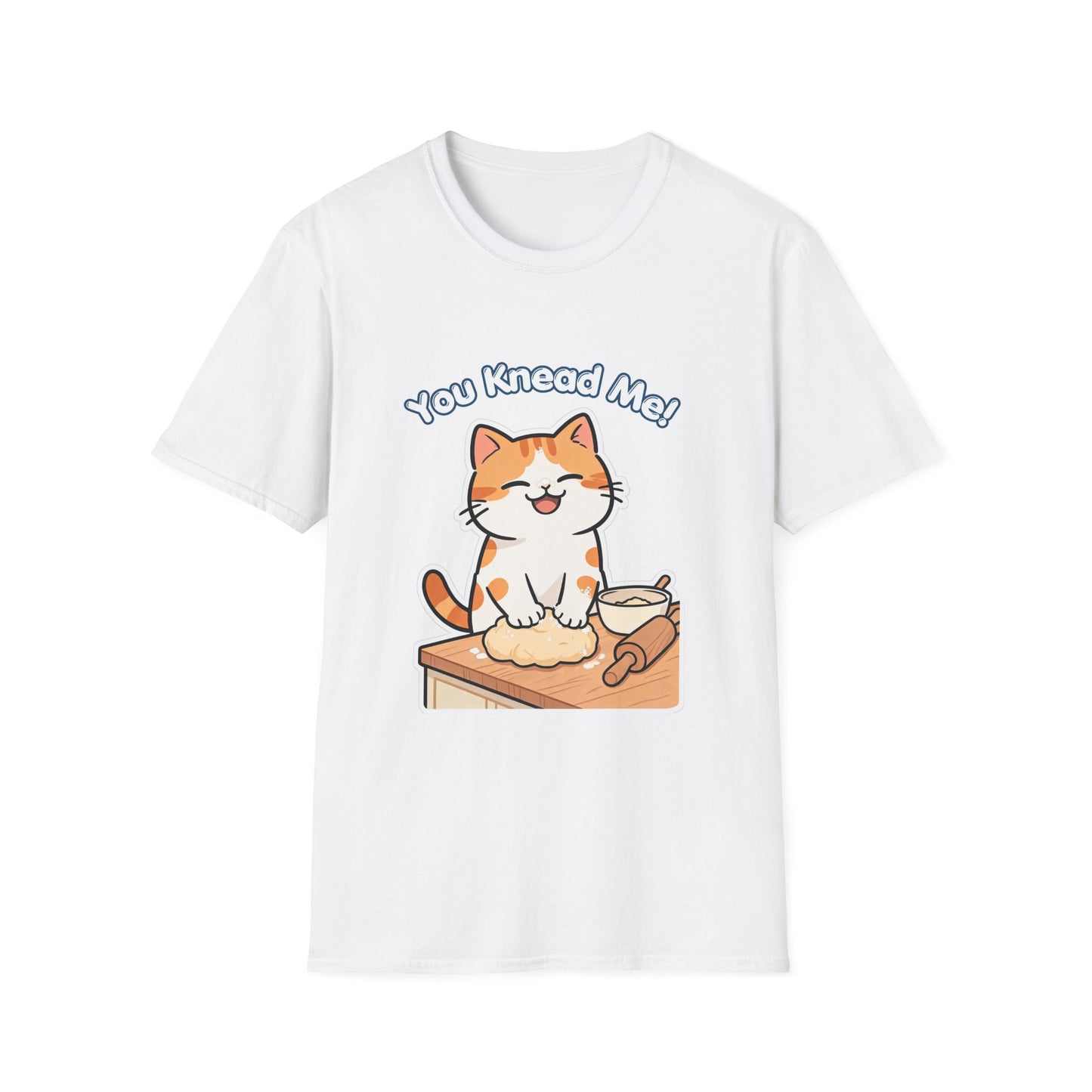 You Knead Me funny cat baking shirt with orange cat kneading dough
Cute baker cat t-shirt for cat lovers and bread lovers
Funny cat pun shirt with kitty kneading biscuits design
Unisex cat graphic tee gift for cat moms and bakers
Kawaii cat baking shirt with dough bowl and rolling pin