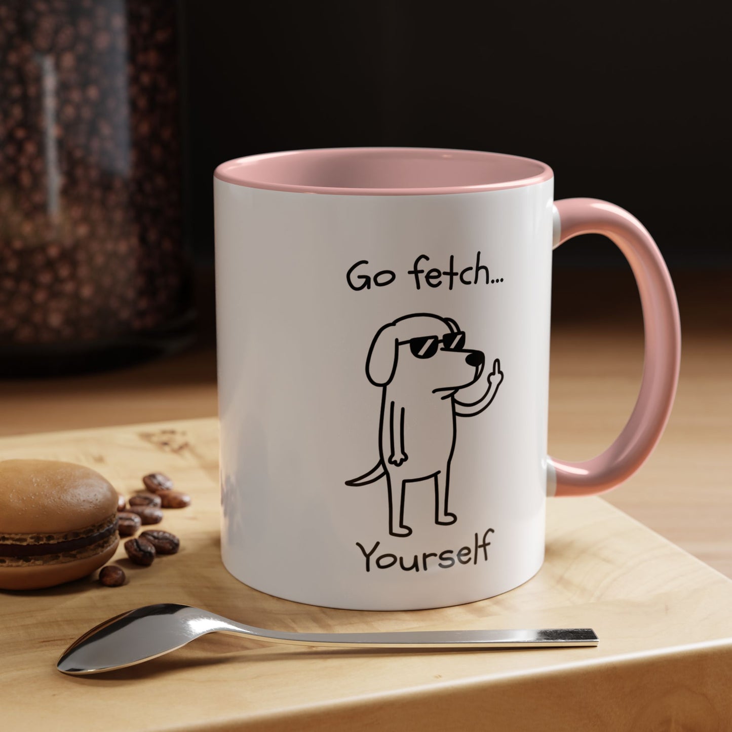 Go Fetch Yourself Mug | Sarcastic Dog Lover Gift, Dog Mom Mug, Dog Dad Coffee Cup, Pet Parent Gift