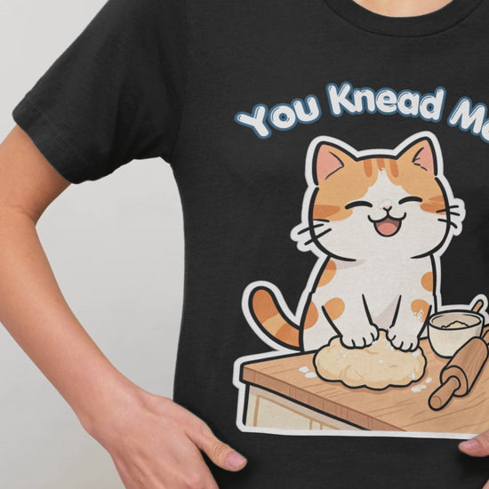 You Knead Me funny cat baking shirt with orange cat kneading dough
Cute baker cat t-shirt for cat lovers and bread lovers
Funny cat pun shirt with kitty kneading biscuits design
Unisex cat graphic tee gift for cat moms and bakers
Kawaii cat baking shirt with dough bowl and rolling pin
